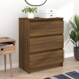  Komoda boja smeđeg hrasta 60 x 35 x 76 cm konstruirano drvo | shoptok.hr