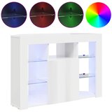  Kotni LED TV ormar Zidne Visoki sjaj bijela 100x40x68cm | shoptok.hr