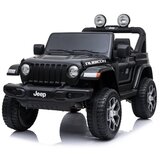 Lean Toys Licencirani Jeep Rubicon Wrangler 4x4 crni - auto na akumulator | shoptok.hr