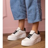 Gemre Beige sports sneakers on Luneta platform | Shoptok.si