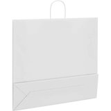 Papirnate vrećice 250 kom s ručkama bijele 54x15x49 cm | shoptok.hr