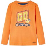  Dječja majica s dugim rukavima tamnonarančasta 104 | shoptok.hr
