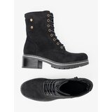 Shelvt Black lace-up workers with a thick sole | Shoptok.si