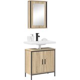  Set namještaja za kupaonicu 2 kom. Smeđa 60 x 30 x 60 cm | shoptok.hr