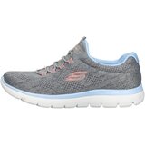 Skechers Nizke superge svetlo modra / pegasto siva / roza | Shoptok.si