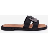 ARTIKER Ladies Flat Slippers With Decorative Detail Black | shoptok.hr