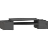  Stalak za monitor sivi 70 x 27,5 x 15 cm od masivne borovine | shoptok.hr