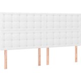 Za krevet s uzglavljem bijeli 200x200 cm od umjetne kože | shoptok.hr