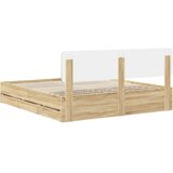 vidaXL Okvir za krevet s ladicama Sonoma hrast 200 x 200 cm | shoptok.hr