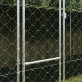  Kavez za psa s krovom Srebrno 800 x 200 x 256 cm Čelik i PE | Eponuda.ba