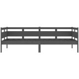  Dnevni ležaj od masivne borovine sivi 90 x 200 cm | shoptok.hr