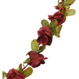  Božićni cvjetni vijenci 6 kom crvena boja vina 250 cm | shoptok.hr