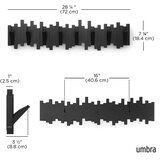 Umbra Črn plastičen stenski obešalnik 72 cm Sticks – | Shoptok.si