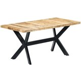  Blagovaonski stol od grubog masivnog drva manga 160x80x75 cm | shoptok.hr