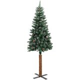 vidaXL Mršavo božićno drvce s 300 LED svjetlima Zelena i bijela 180 cm | shoptok.hr