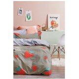 Mila Home Posteljina za krevet za jednu osobu/za produženi krevet od renforce pamuka s uključenom plahtom/3-dijelna 160x220 cm Strawberry – | shoptok.hr