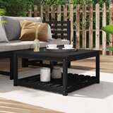  Vrtni stol crni 82,5 x 82,5 x 45 cm od masivne borovine | shoptok.hr