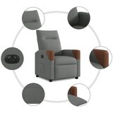  Električni naslonjač od tkanine tamnosivi | shoptok.hr