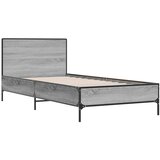 vidaXL Okvir kreveta boja hrasta 90 x 190 cm konstruirano drvo i metal Cijene