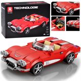  Tehnički blokovi Retro automobil CRVENI KABRIOLET iz 1950-ih 311 dijelova ZA5790 | shoptok.hr