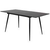 Venture Home Silar rastezljivi pravokutni blagovaonski stol 120 &amp;times; 80 cm, crni Slike