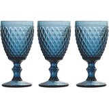 Tognana Set od 3 pehara Diamond, 30 cl, Plavi Cene