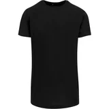 Build Your Brand Plus Size Long T-shirt in the shape of black