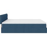  Otomanski okvir kreveta s madracima plavi 180x200cm od tkanine | shoptok.hr