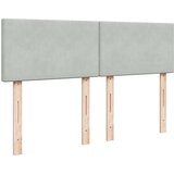  Krevet s oprugama i madracem svjetlosivi 140x190 cm baršunasti | shoptok.hr