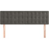  Uzglavlja 2 kom tamnosiva 72 x 5 x 78/88 cm baršunasta | shoptok.hr