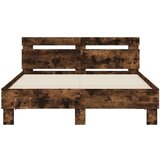  Okvir za krevet s uzglavljem boja hrasta 120x190 cm drveni | shoptok.hr