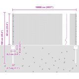 vidaXL Stupovi za ogradu 11 kom U-kanal Siva 60 cm Čelik | shoptok.hr