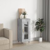 vidaXL Komoda betonsko siva 34,5x34x90 cm inženirski les Cene