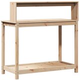  Stol za sadnju s policama 108x50x109,5 cm od masivne borovine | Eponuda.com