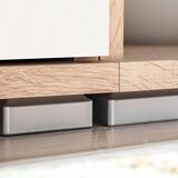  Zidni TV element s LED svjetlima boja hrasta sonome i bijela | shoptok.hr