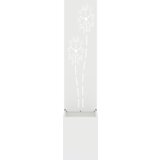 vidaXL Vrtni Sadič s Dekorativnom Pločom Bijela 32 x 140 cm | shoptok.hr