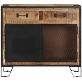  Komoda od masivnog grubog drva manga 80 x 31 x 71 cm | shoptok.hr