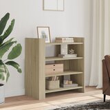 The Living Store Komoda sonoma hrast 73,5x35x75 cm inženirski les - Komoda, (21428685) Cene