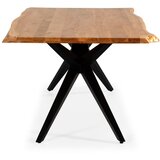 Marckeric Jedilna miza z mizno ploščo iz akacije v naravni barvi 100x200 cm Mudri – | Shoptok.si