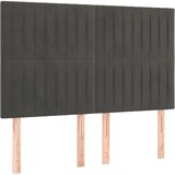  Okvir kreveta bez madraca tamnosivi 140 x 200 cm baršunasti | shoptok.hr