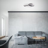 Brilliant LED prigušiva plafonska svetiljka RUNDA LED/50W/230V 3000-6500K crna + daljinski upravljač | Eponuda.com