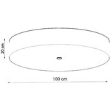  Stropna svetilka SKALA 100 črna, (21347774) | Shoptok.si