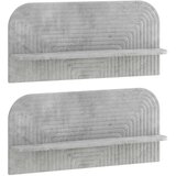  Zidna polica 2 kom. Betonska siva 80 5 x 13 5 x 37 5 cm - Betonska siva 80 5 cm Cijene