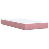  Krevet s od storage s uzglavljem Ružičasta 90 x 200 cm Baršun - Ružičasta 90 x 200 cm Prošiveno gumbima | shoptok.hr