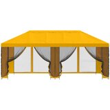 Paviljon s bočnim stranama 6 x 3 m Žuta Poliester i čelik 190 | shoptok.hr