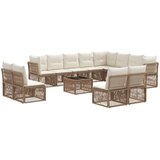 vidaXL Vrtna sedežna garnitura 13 pcs Bež poli ratan, (5000270671) | Shoptok.si