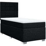 Maison Chic Box spring postelja - Vzmetna postelja z vzmetnico črn 90x190 cm blago SL16633, (21882698) | Shoptok.si