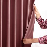 AmeliaHome Curtain VELVET color pink style classic silver eyelets velvet 140x245 | shoptok.hr