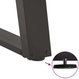  Noge za klubsko mizico v obliki črke U 2 kosa antracit 50 x (42-43) cm jeklo, (22123635) | Shoptok.si