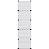  Stalak za cipele prozirni 44 x 31,5 x 153,5 cm od PP-a | shoptok.hr